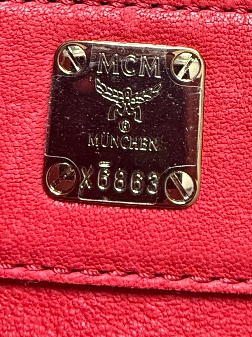 MCM Small Stark Insignia Leather Backpack - Picture 5 of 16